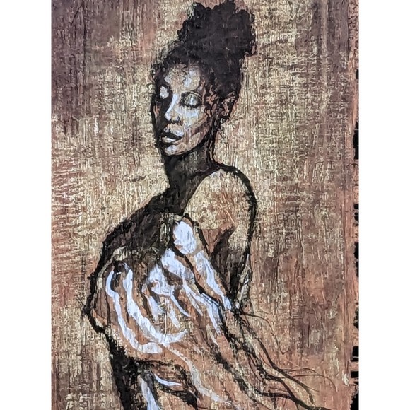 Unknown 18x25 Black Modern Framed Museum Art Print Titled -...